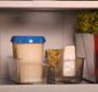Imagem de Organizador em acrílico p/ geladeira armário cozinha
