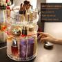 Imagem de Organizador giratório de maquiagem, armazenamento de maquiagem, display de cosméticos 360 e suporte de cosméticos, caix