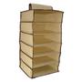 Imagem de Organizador guarda roupa 6 prateleiras sapateira vertical closet armario cabide portatil mala viagem