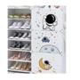 Imagem de Organizador infantil 12 portas armário modular sapateira brinquedos prateleiras