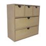 Imagem de Organizador Liso 5 Gavetas 30cm Mdf Madeira