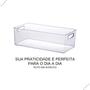 Imagem de Organizador Multiuso Acrilico Caixa p/ Casa Escritorio Geladeira Transparente Diamond Acessorio 