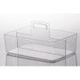 Imagem de Organizador Multiuso Cristal Com Alça e Divisórias 33x22cm