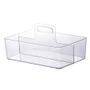 Imagem de Organizador Multiuso Cristal Com Alça e Divisórias 33x22cm