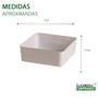 Imagem de Organizador Multiuso De Plástico Mesa Acessórios Branco 15x15x5cm