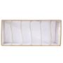 Imagem de Organizador Para Roupas e Acessórios 6 Divisórias Vizapi Classic 35x15x10cm Branco Bege