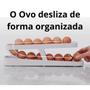 Imagem de Organizador Porta Ovos Bandeja Dispenser Rolante Armazena ate 14 ovos