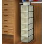 Imagem de Organizador vertical multiuso 120cm com 6 divisórias e prateleira grande sapateira