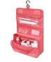 Imagem de Organizador Viagem Com Gancho BRANCO E ROSA Necesserie para Pendurar com Divisórias