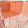 Imagem de Organize Quarto Arara Guarda-Roupas 6 Portas Modular Rosa