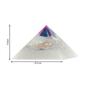 Imagem de Orgonite Pirâmide Branca com Ágatas Coloridas - Criatividade e Relacionamento Feng Shui Ferramentas Cura Instrumento Transmutação Energia Vital 