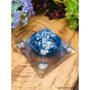 Imagem de Orgonite Pirâmide Proteção Cianita Azul Arcanjo Miguel 4x7x7cm