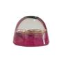 Imagem de Orgonite Semi-esférico Rosa com Ônix - Relacionamento