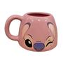 Imagem de Ornamento Caneca Angel Stitch Decorativo 450ml Rosa - ZC - ZonaCriativa