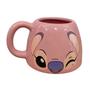 Imagem de Ornamento Caneca Angel Stitch Decorativo 450ml Rosa - ZC