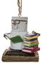 Imagem de Ornamento Midwest-CBK S'Mores Book Lovers Book Nerd Resin 8 cm