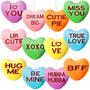 Imagem de Ornamentos Vinsot Valentines Plush Conversation Hearts (12)