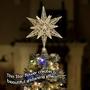 Imagem de Ornativity Gold Star Tree Topper  Natal Ouro 3D Glitter Brilho Estrela Ornamentação Decoração de Copa da Árvore para Árvore Grande