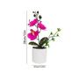 Imagem de Orquidea Artificial Phalaenopsi Com Vaso E Caule Decoração