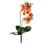 Imagem de Orquídea Laranja 3D 47X14X10Cm Planta Artificial Toque Real