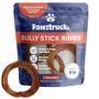 Imagem de Ossos para Mastigação Canina Pawstruck - 4 Argolas de Bully Stick 100% Naturais