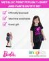 Imagem de Outfit Barbie Big Girls com estampa metálica e calça 10-12