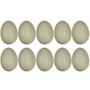 Imagem de Ovo de Galinha de Cerâmica Tamanho Real 10 Unidades
