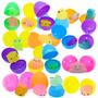Imagem de Ovos de Páscoa JOYIN com Brinquedo Mochi Squishy e Glitter - Pacote com 24 Unidades