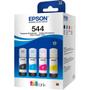 Imagem de Pack 04 tintas  T544  para impressora Tank  L3150, L3110, L5190, L3250, L3210, L5290, L5590