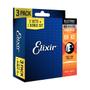 Imagem de Pack 3 encordoamento corda elixir guitarra 009-042 nanoweb