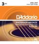 Imagem de Pack 3 Unidades De Cordas Daddario Violão 010 Phosphor Bronze