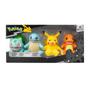 Imagem de Pack 4 Figuras Pokémon Bulbasaur Squirtle Pikachu e Charmander