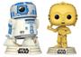 Imagem de Pack com 2 Funko Pop Disney Star Wars Retro R2-D2 & C-3PO