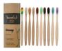 Imagem de Pack De 10 Escovas De Dente Ecológica Em Bambu Coloridas