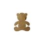 Imagem de Pacote 30 Aplique Urso Liso 3x2,5 Mdf Madeira Laser