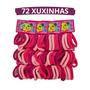 Imagem de Pacote 72 Elastico Rabico Prender Cabelo Xuxinhas Liga Cabelo Xuxa