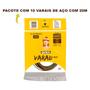 Imagem de Pacote com 10 Varais de Aço com 20 metros cada Para estender roupas Áreas externas e internas