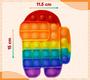 Imagem de Pacote com 2 Bonecos Rainbow Fidget Toy Bakshee - Push Pop Bubble
