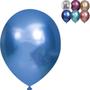 Imagem de Pacote Com 25 Balões Bexiga Cromado, Balões 5 Polegadas, Balão Metalizado Brilhante