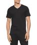 Imagem de Pacote com 3 Camisetas Calvin Klein Cotton Classics Masculinas - Pretas - Tamanho 2GG