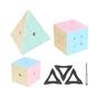 Imagem de Pacote com 3 Magic Cube YAOYU Speed Cube 2x2 3x3x3 Pyramid Macaron