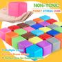 Imagem de Pacote com 30 Fidget Stress Cube Viroucal Slow Rising com bola