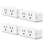 Imagem de Pacote com 4 tomadas Bluetooth WiFi Smart Plug Govee Dual 15A