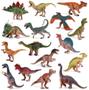 Imagem de Pacote de 16 olhar realistas 3,5" - Brinquedos de Dinossauro de 4,9" , Plástico Variado Grandes Figuras de Dinossauro, FESTA DE RECURSOS DE APRENDIZAGEM STEM favorece estatuetas de dinossauro para crianças de 3 anos+