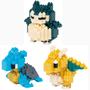 Imagem de Pacote de 3 conjuntos Nanoblock Laplace Dragonite Snorlax Pokémon