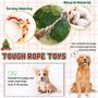 Imagem de Pacote de 9 brinquedos para cães PUPTILY para dentição de cães pequenos no Natal