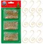 Imagem de Pacote de árvore de Natal Ornament Hooks R N' D Toys com 120 unidades de ouro