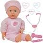 Imagem de Pacote de brinquedos Interactive Talking Baby Doll Doctor Set 14 polegadas rosa