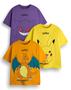 Imagem de Pacote de camisetas Pokémon Boys Amarelo Laranja Roxo x3