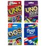 Imagem de Pacote de Jogos de Cartas Mattel - Uno, Dos, Uno Flip e Phase 10